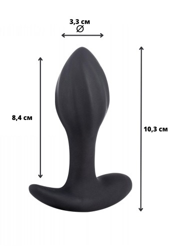 Double Silicone Vibrating Anal Plug Spice it Up Allure 8019-01lola