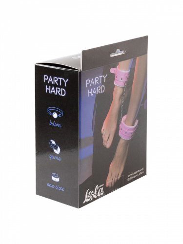 Ankle cuffs Party Hard Eternity Pink 1103-03lola