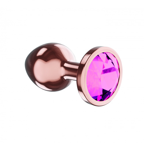 Rose Gold Anal Plug Diamond Quartz Shine S 4023-01lola