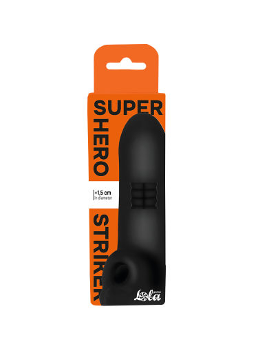 Penis sleeve Super Hero Striker Black 7017-03lola