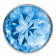 Anal plug Diamond Light blue Sparkle Large 4010-04lola