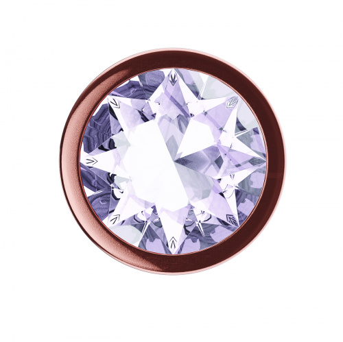 Rose Gold Anal Plug Diamond Moonstone Shine S 4021-01lola