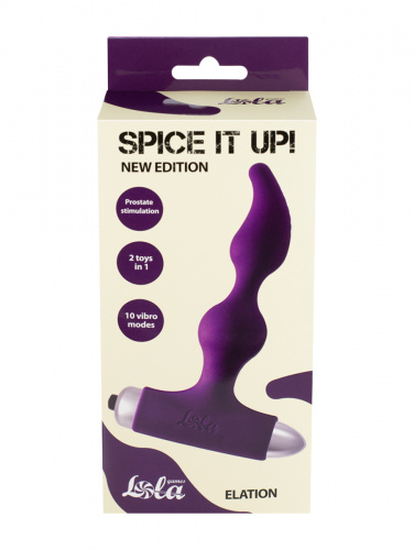 Vibrating Anal Plug Spice it up New Edition Elation Ultraviolet 8018-04lola