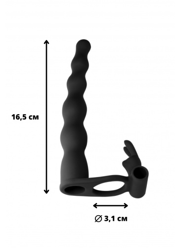 Strap-on Pure Passion Bunny Black 1202-01lola