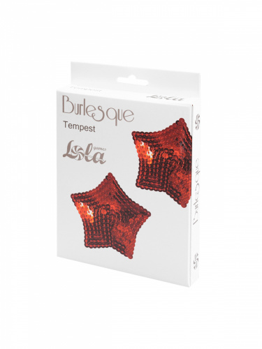 Pasties Burlesque Tempest Red 3636-04lola