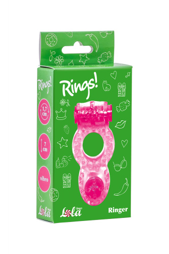 Vibrating cockring  Rings Ringer pink 0114-73lola