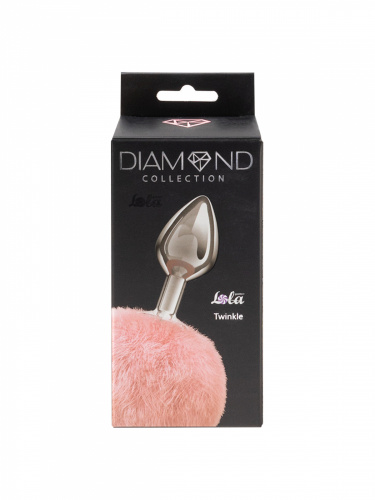 Tail Anal Plug Diamond Twinkle Pink 4018-02lola