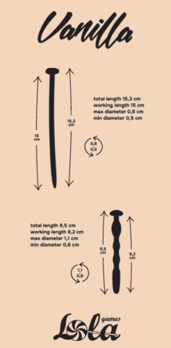 Urethral Massager Set Vanilla Bolt 1176-01lola