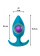 Anal plug with a misplaced centre of gravity Spice it up Insatiable Aquamarine 8011-03lola