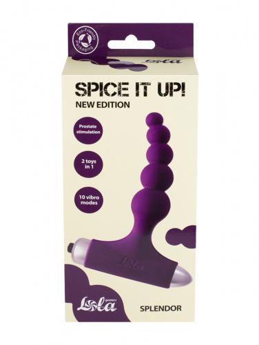 Vibrating Anal Plug Spice it up New Edition Splendor Ultraviolet 8017-04lola