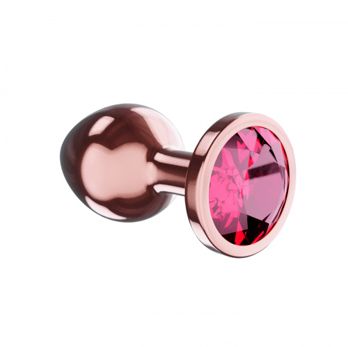 Rose Gold Anal Plug Diamond Ruby Shine S 4024-01lola