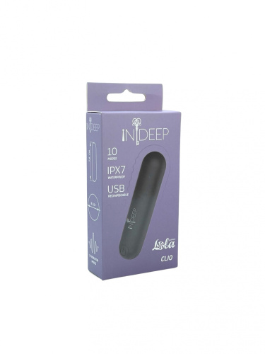 Rechargeable Vibrobullet Indeep Clio Black 7705-03indeep