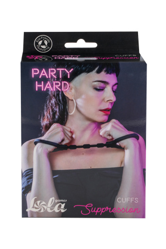 Cuffs Party Hard Suppression Balck 1167-01lola