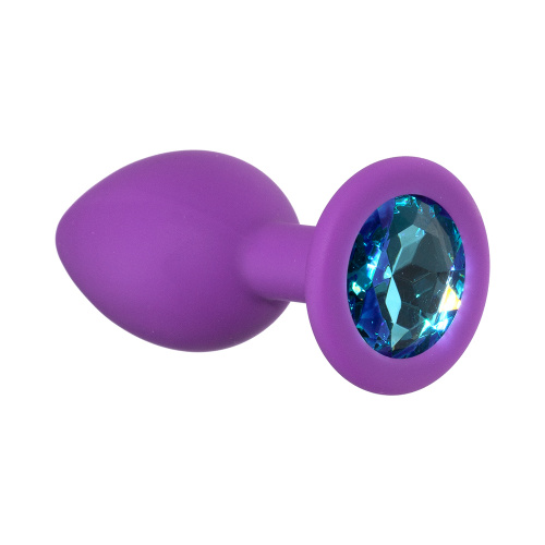 Anal plug  Emotions Cutie Small Purple light blue crystal 4011-03lola