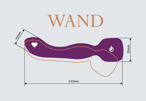 Heating Wand purple 1018-03lola