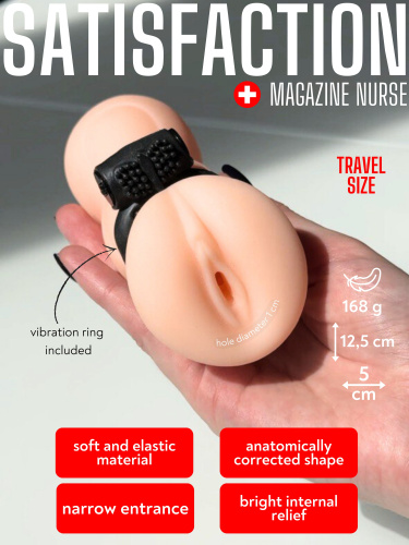 Masturbator with a vibrocockring   Satisfaction Magazine Nurse 2102-05lola
