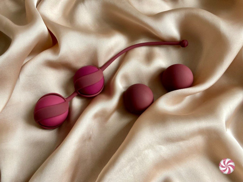 Vaginal balls set Love Story Valkyrie wine red 3013-02lola