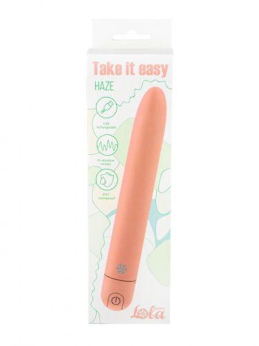 Rechargeable Vibrator Take it easy Haze Peach 9025-01lola