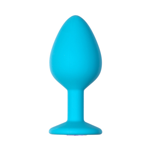 Anal plug  Emotions Cutie Medium Turquoise light purple crystal 4012-04lola