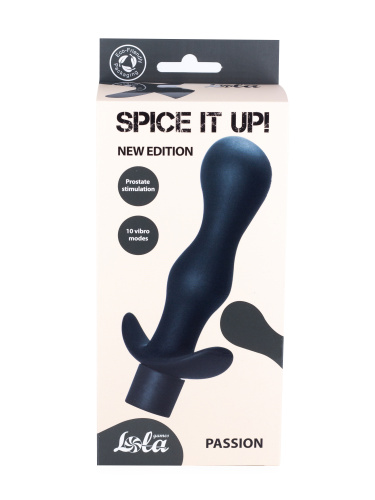 Vibrating Anal Plug Spice it up Passion Black 8004-01lola