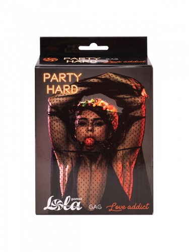 Gag Party Hard Love Addict Red 1146-02lola