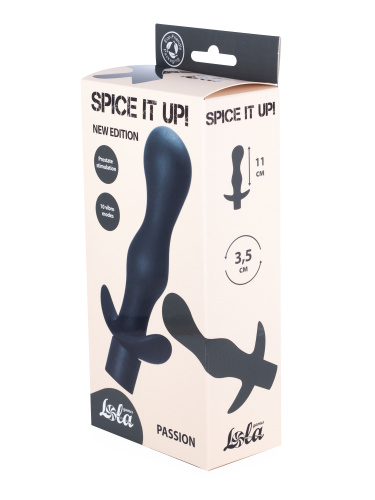 Vibrating Anal Plug Spice it up Passion Black 8004-01lola