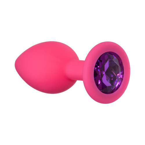 Anal plug  Emotions Cutie Small Pink dark purple crystal 4011-01lola