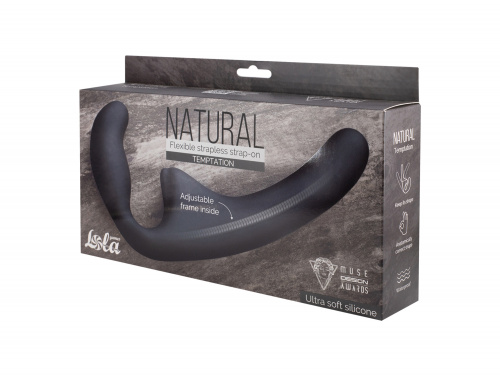 Flexible strapless strap-on Natural Temptation Black 5011-02lola