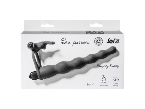 Strap-on Pure Passion Bunny Black 1202-01lola