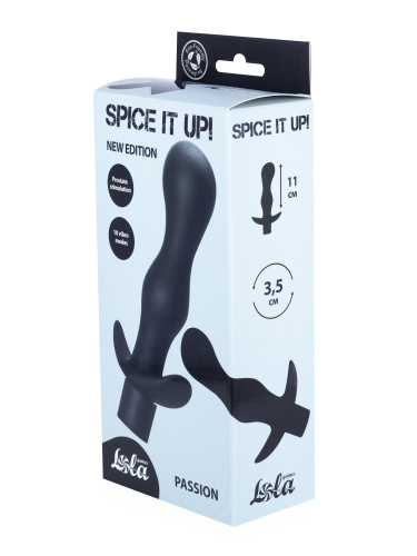 Vibrating Anal Plug Spice it up Passion Dark Grey 8004-02lola