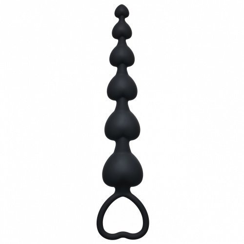 Anal  Heart's Beads Black 4101-03lola