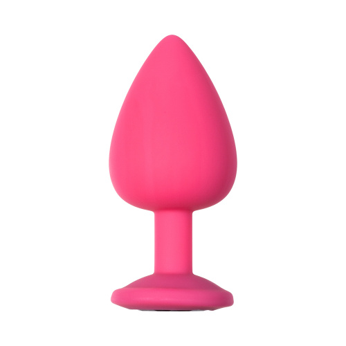 Anal plug Emotions Cutie Large Pink black Crystal 4013-01lola