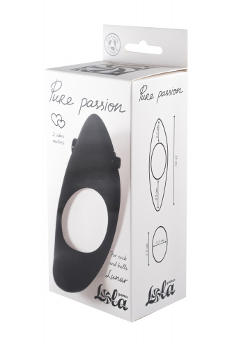 Vibro cockring Pure Passion Lunar Black 1305-01lola