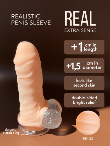 Penis sleeve Real Extra Sense Rings 7015-01lola