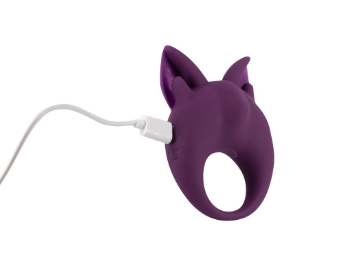Rechargeable ring for clitoral stimulation MiMi Animals Kitten Kiki Purple 7200-03lola