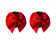 Pasties Burlesque Blaze Red 3637-02lola