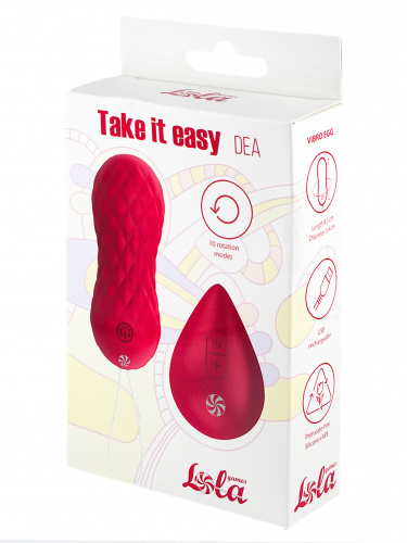 Rotating Vaginal Balls with remote control Take it Easy Dea Wine red 9021-07lola