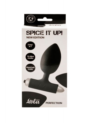 Vibrating Anal Plug Spice it up New Edition Perfection Black 8014-01lola