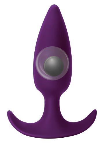 Anal plug with a misplaced centre of gravity Spice it up Delight Ultraviolet 8010-04lola