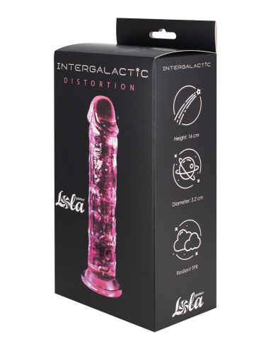 Transparent dildo Intergalactic Distortion Pink 7081-01lola