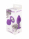 Anal plug  Emotions Cutie Medium Purple clear crystal 4012-06lola