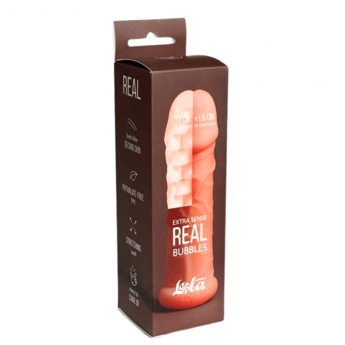 Penis sleeve Real Extra Sense Bubbles 7016-01lola