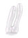 Double pearlescent dildo Baroque Pearl White 9900-03lola