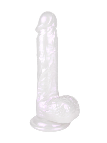 Pearlescent dildo Mabe Pearl White 9901-03lola