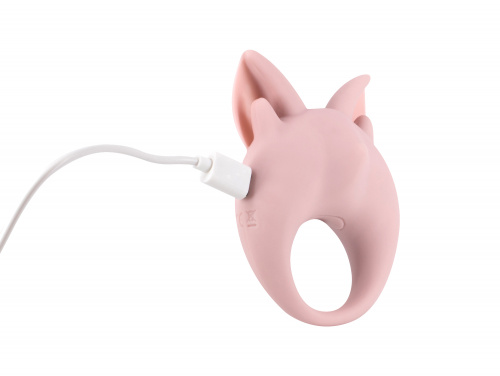 Rechargeable ring for clitoral stimulation MiMi Animals Kitten Kiki Light Pink 7200-02lola