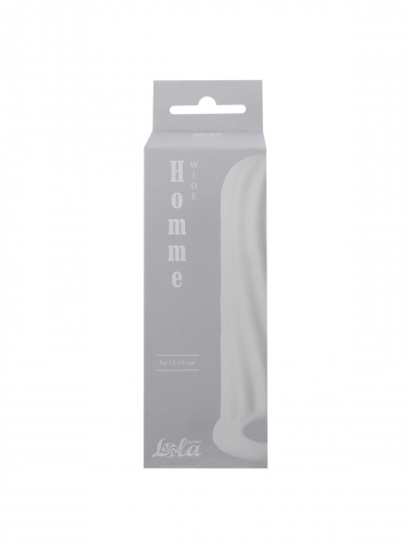 Penis sleeve Homme Wide White for 11-15 cm 7007-01lola