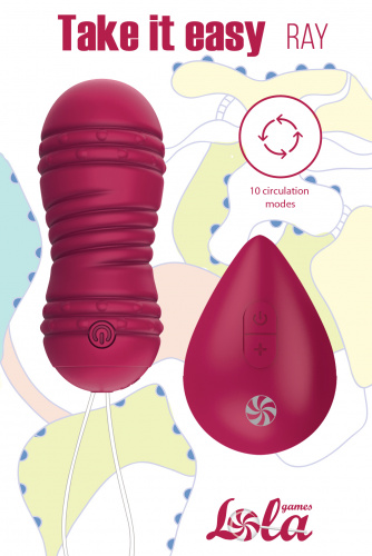 Circulating Vaginal Balls with remote control Take it Easy Ray Wine red 9021-12lola