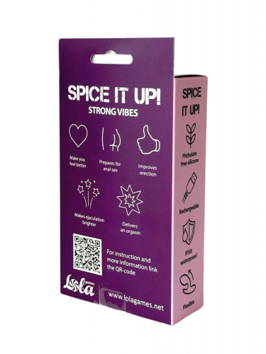 Double Silicone Vibrating Anal Plug Spice it Up Charm 8021-02lola