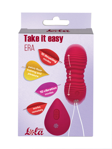 Pulsating Vaginal Balls with remote control Take it Easy Era Wine red 9021-09lola