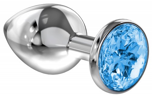 Anal plug Diamond Light blue Sparkle Large 4010-04lola